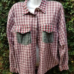 Vintage On The Verge Button Down Shirt M
